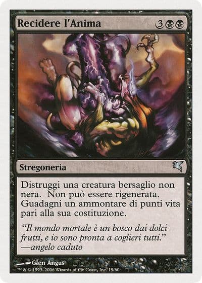 Sever Soul Italian Recidere IAnima A15 Magic Encyclopedia 2005 (Salvat/Hachette) Magic card