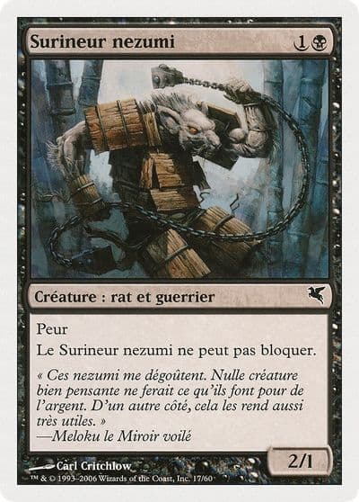 Nezumi Cutthroat French Surineur nezumi A17 Magic Encyclopedia 2005 (Salvat/Hachette) Magic card