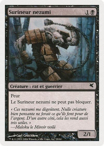 Nezumi Cutthroat French Surineur nezumi A29 Magic Encyclopedia 2005 (Salvat/Hachette) Magic card