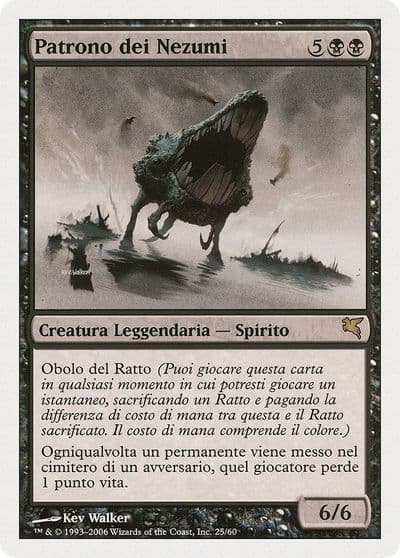 Patron of the Nezumi Italian Patrono dei Nezumi Magic Encyclopedia 2005 (Salvat/Hachette) Magic card
