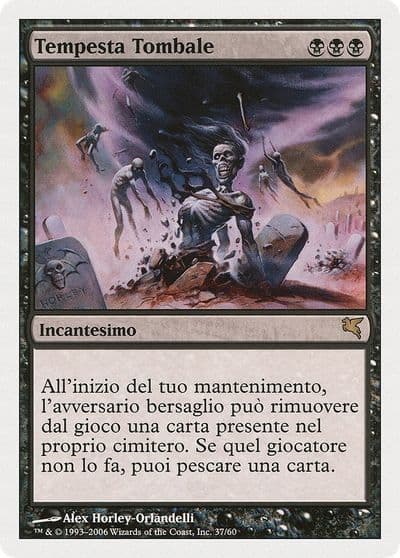 Gravestorm Italian Tempesta Tombale Magic Encyclopedia 2005 (Salvat/Hachette) Magic card