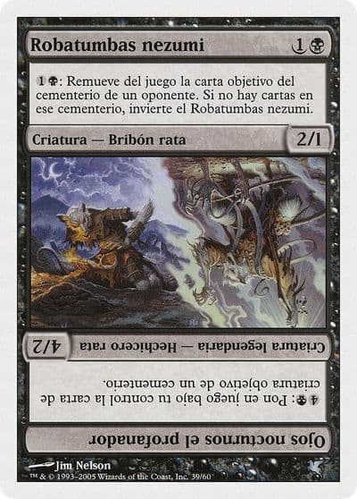 Nezumi Graverobber Nighteyes the Desecrator Spanish Robatumbas nezumi A39 Magic Encyclopedia 2005 (Salvat/Hachette) Magic card