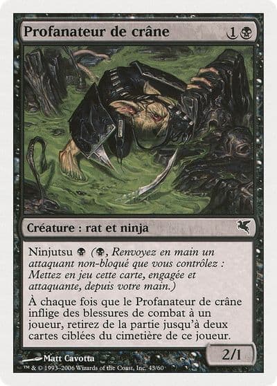 Skullsnatcher French Profanateur de crane A43 Magic Encyclopedia 2005 (Salvat/Hachette) Magic card
