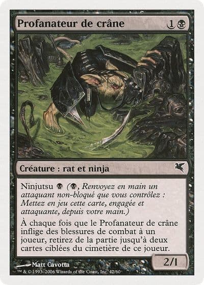 Skullsnatcher French Profanateur de crane A42 Magic Encyclopedia 2005 (Salvat/Hachette) Magic card