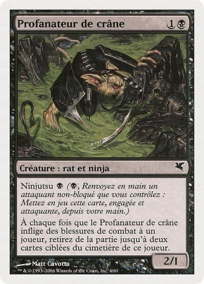 Skullsnatcher French Profanateur de crane A4 Magic Encyclopedia 2005 (Salvat/Hachette) Magic card