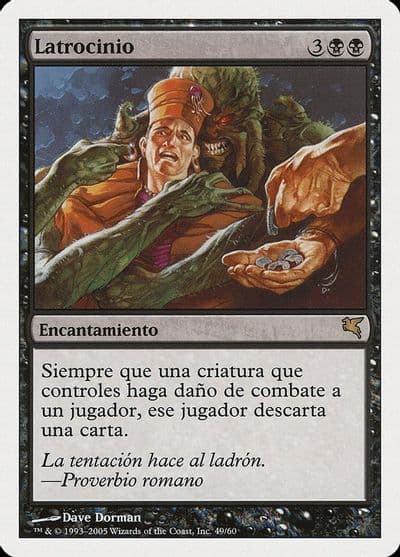 Larceny Spanish Latrocinio Magic Encyclopedia 2005 (Salvat/Hachette) Magic card
