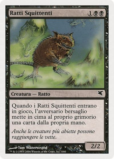 Chittering Rats Italian Ratti Squittenti A5 Magic Encyclopedia 2005 (Salvat/Hachette) Magic card