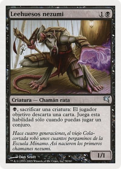 Nezumi Bone Reader Spanish Leehuesos nezumi Magic Encyclopedia 2005 (Salvat/Hachette) Magic card