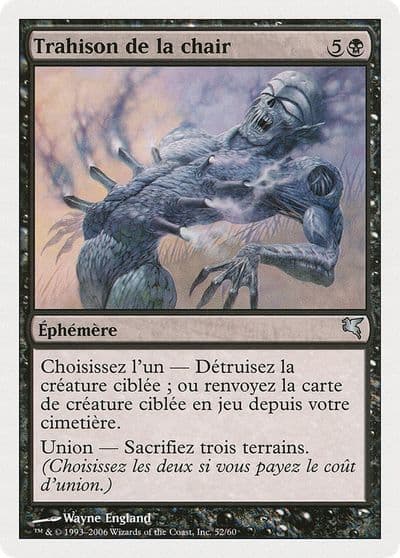 Betrayal of Flesh French Trahison de la chair Magic Encyclopedia 2005 (Salvat/Hachette) Magic card