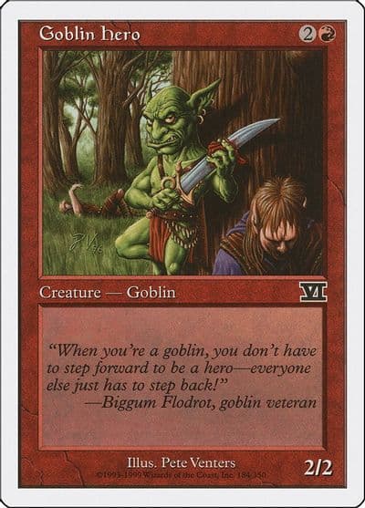 Goblin Hero Classic Sixth Edition Magic card