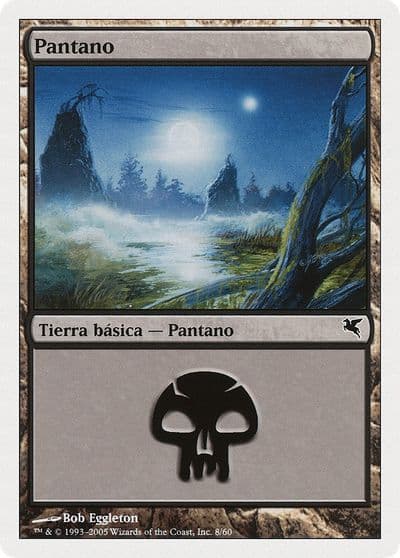 Swamp Spanish Pantano A8 Magic Encyclopedia 2005 (Salvat/Hachette) Magic card