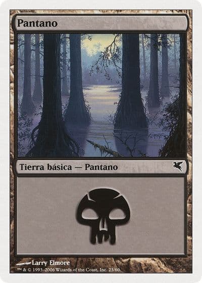 Swamp Spanish Pantano E23 Magic Encyclopedia 2005 (Salvat/Hachette) Magic card