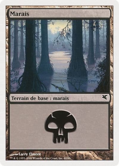 Swamp French Marais A60 Magic Encyclopedia 2005 (Salvat/Hachette) Magic card