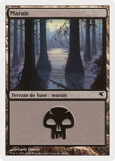 Swamp French Marais F45 Magic Encyclopedia 2005 (Salvat/Hachette) Magic card