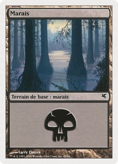 Swamp French Marais A45 Magic Encyclopedia 2005 (Salvat/Hachette) Magic card