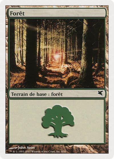 Forest French Foret B8 Magic Encyclopedia 2005 (Salvat/Hachette) Magic card