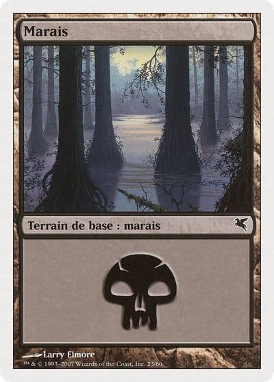 Swamp French Marais E23 Magic Encyclopedia 2005 (Salvat/Hachette) Magic card