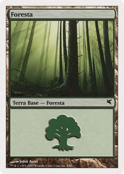 Forest Spanish Bosque K8 Magic Encyclopedia 2005 (Salvat/Hachette) Magic card
