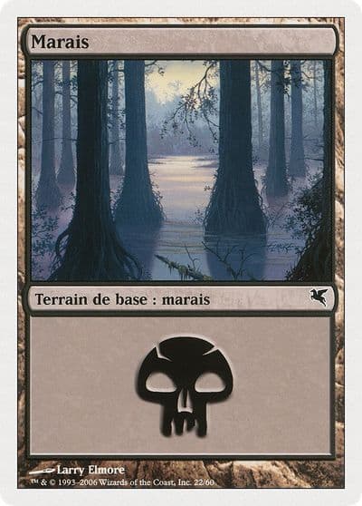 Swamp French Marais A22 Magic Encyclopedia 2005 (Salvat/Hachette) Magic card