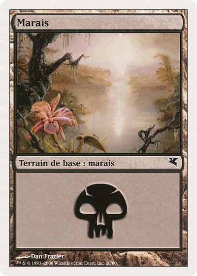 Swamp French Marais A20 Magic Encyclopedia 2005 (Salvat/Hachette) Magic card