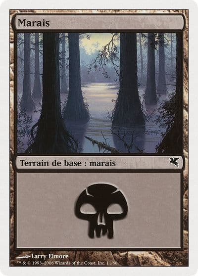 Swamp French Marais F11 Magic Encyclopedia 2005 (Salvat/Hachette) Magic card