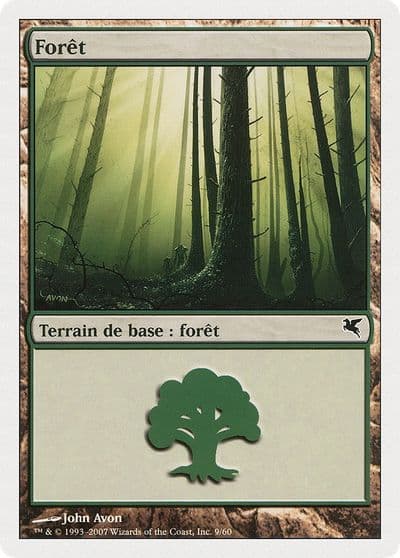Forest French Foret B9 Magic Encyclopedia 2005 (Salvat/Hachette) Magic card