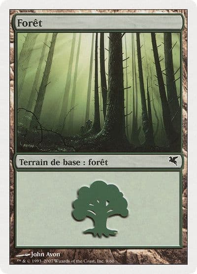 Forest French Foret J9 Magic Encyclopedia 2005 (Salvat/Hachette) Magic card