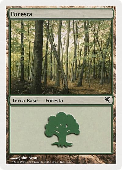 Forest Italian Foresta B10 Magic Encyclopedia 2005 (Salvat/Hachette) Magic card