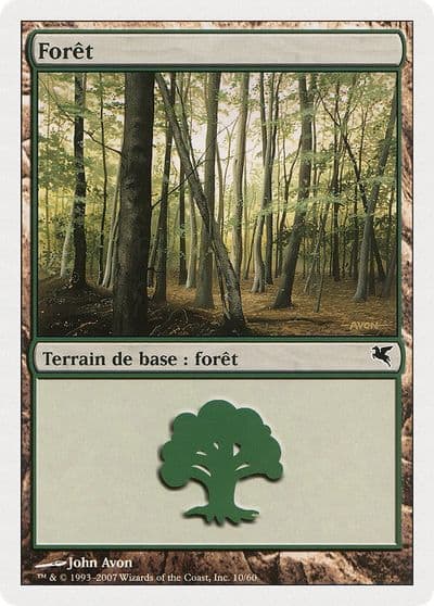 Forest French Foret B10 Magic Encyclopedia 2005 (Salvat/Hachette) Magic card