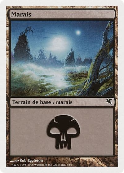 Swamp French Marais F8 Magic Encyclopedia 2005 (Salvat/Hachette) Magic card