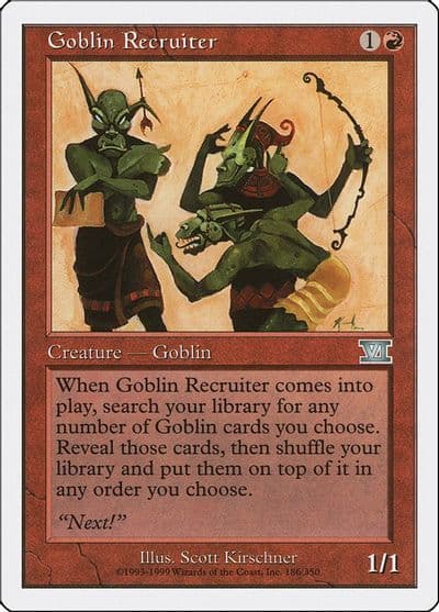 Goblin Recruiter Classic Sixth Edition Magic card