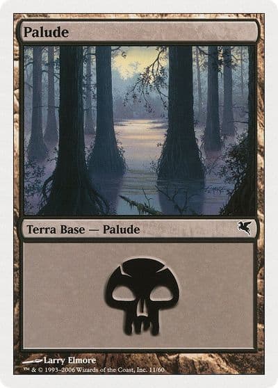 Swamp Italian Palide A11 Magic Encyclopedia 2005 (Salvat/Hachette) Magic card