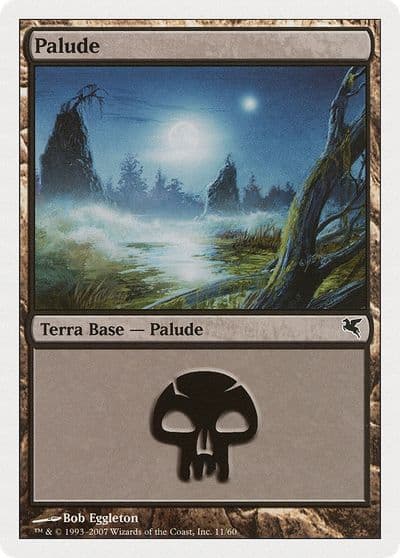 Swamp Italian Palide E11 Magic Encyclopedia 2005 (Salvat/Hachette) Magic card
