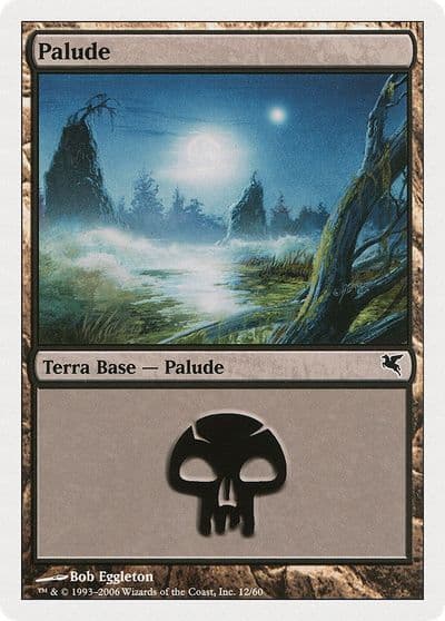 Swamp Italian Palide A12 Magic Encyclopedia 2005 (Salvat/Hachette) Magic card