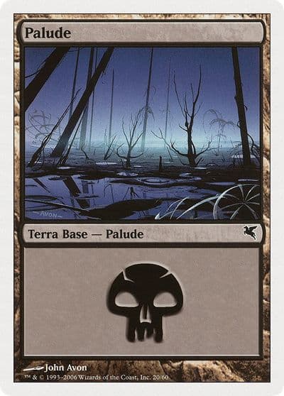 Swamp Italian Palide F20 Magic Encyclopedia 2005 (Salvat/Hachette) Magic card