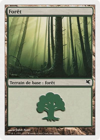 Forest French Foret B20 Magic Encyclopedia 2005 (Salvat/Hachette) Magic card