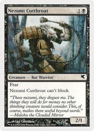 Nezumi Cutthroat 17 Magic Encyclopedia 2005 (Salvat/Hachette) Magic card