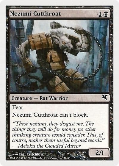 Nezumi Cutthroat 29 Magic Encyclopedia 2005 (Salvat/Hachette) Magic card
