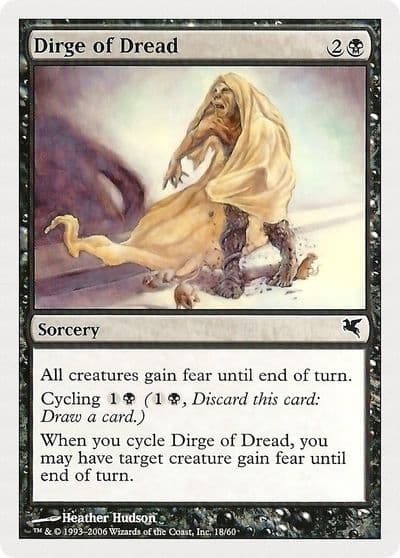 Dirge of Dread Magic Encyclopedia 2005 (Salvat/Hachette) Magic card
