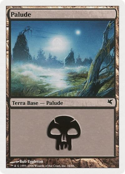 Swamp Italian Palide A34 Magic Encyclopedia 2005 (Salvat/Hachette) Magic card