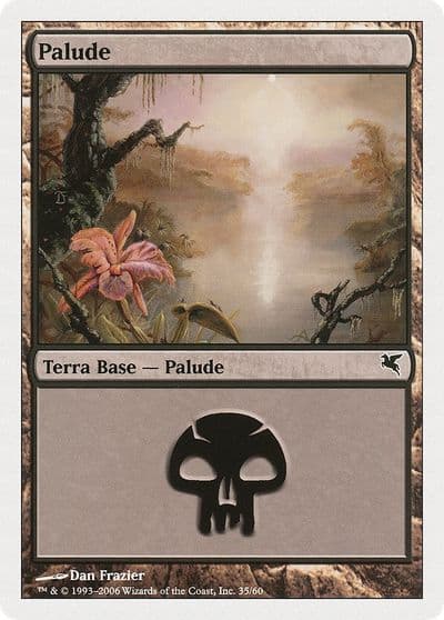 Swamp Italian Palide A35 Magic Encyclopedia 2005 (Salvat/Hachette) Magic card