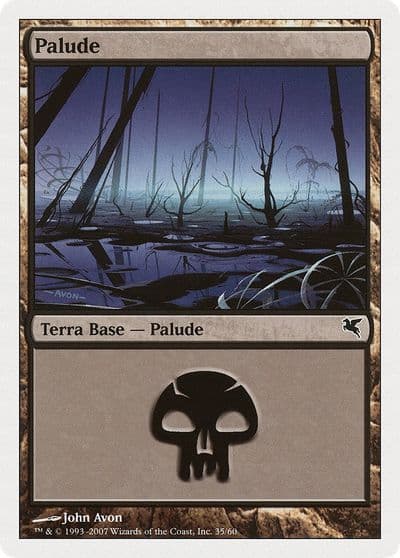 Swamp Italian Palide E35 Magic Encyclopedia 2005 (Salvat/Hachette) Magic card