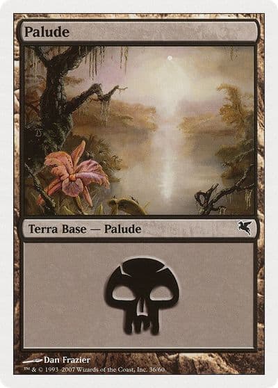 Swamp Italian Palide E36 Magic Encyclopedia 2005 (Salvat/Hachette) Magic card