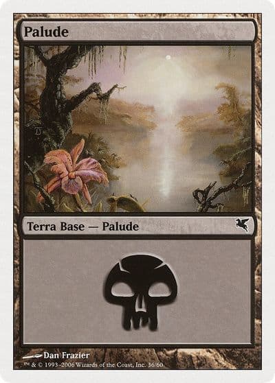 Swamp Italian Palide F36 Magic Encyclopedia 2005 (Salvat/Hachette) Magic card