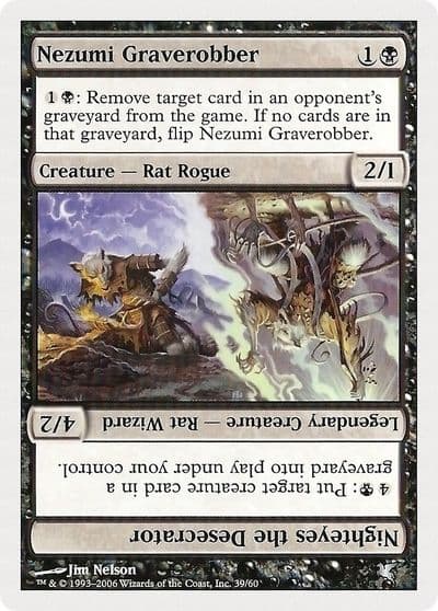 Nezumi Graverobber Nighteyes the Desecrator 39 Magic Encyclopedia 2005 (Salvat/Hachette) Magic card