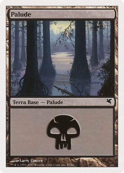Swamp Italian Palide E47 Magic Encyclopedia 2005 (Salvat/Hachette) Magic card