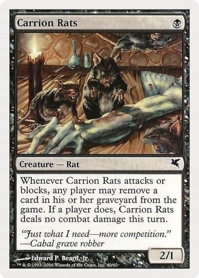 Carrion Rats 40 Magic Encyclopedia 2005 (Salvat/Hachette) Magic card