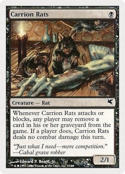 Carrion Rats 53 Magic Encyclopedia 2005 (Salvat/Hachette) Magic card