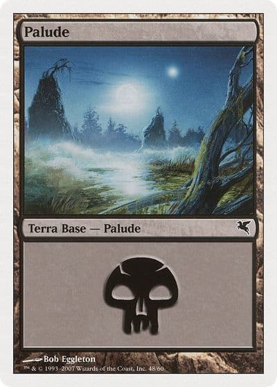 Swamp Italian Palide E48 Magic Encyclopedia 2005 (Salvat/Hachette) Magic card