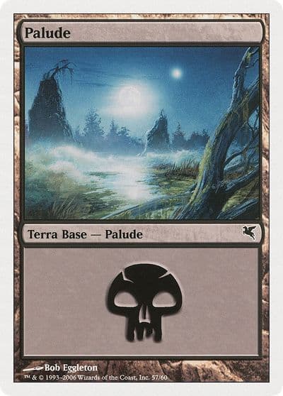 Swamp Italian Palide A57 Magic Encyclopedia 2005 (Salvat/Hachette) Magic card